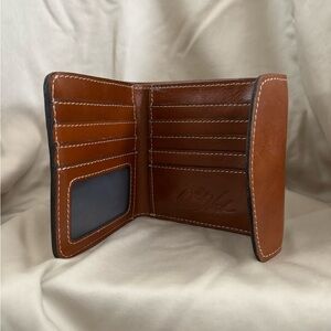 Patricia Nash leather trifold wallet